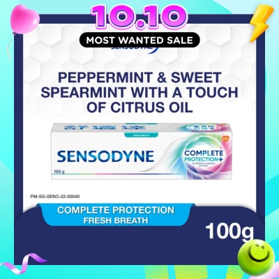 SENSODYNE Sensitive Teeth Oral Care Toothpaste Complete Protection Fresh Breath (Dental Sensitivity Relief) 100g image