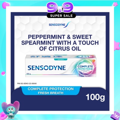 SENSODYNE - Sensitive Teeth Oral Care Toothpaste Complete Protection Fresh Breath (Dental Sensitivity Relief) 100g image