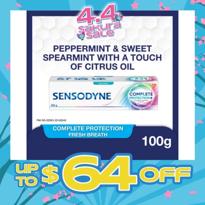 SENSODYNE - Sensitive Teeth Oral Care Toothpaste Complete Protection Fresh Breath (Dental Sensitivity Relief) 100g