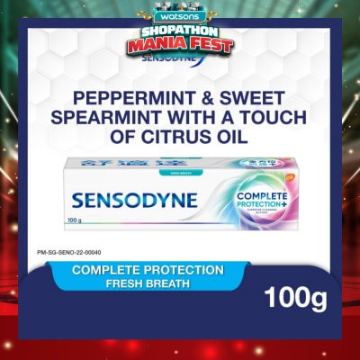 SENSODYNE - Sensitive Teeth Oral Care Toothpaste Complete Protection Fresh Breath (Dental Sensitivity Relief) 100g