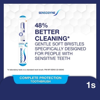 SENSODYNE Sensitive Teeth Duo Flex Neck Toothbrush Complete Protection Soft 1s