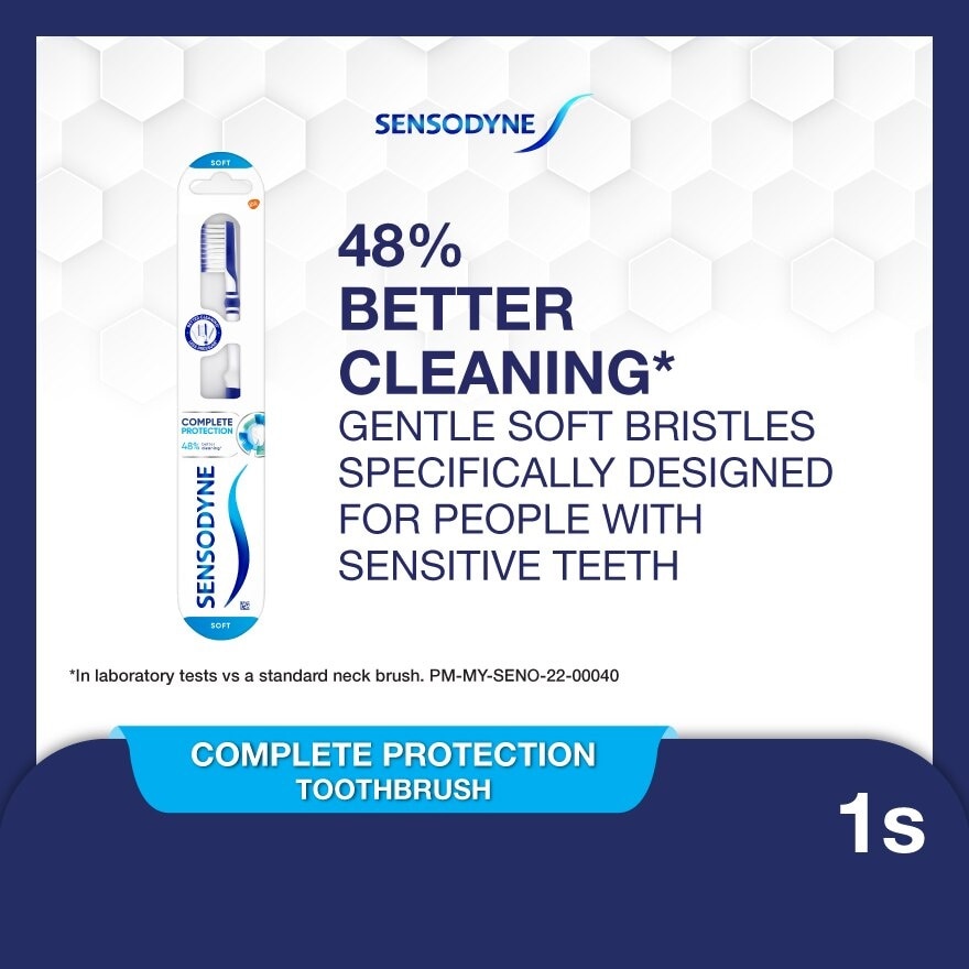 Sensitive Teeth Duo Flex Neck Toothbrush Complete Protection Soft 1s