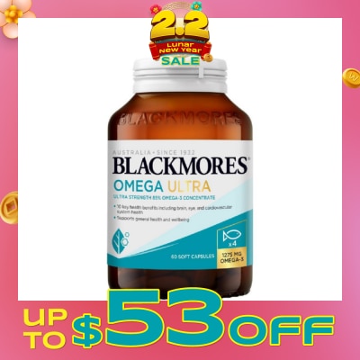 BLACKMORES Ultra Strength 4x Omega Fish Oil Capsule 60s