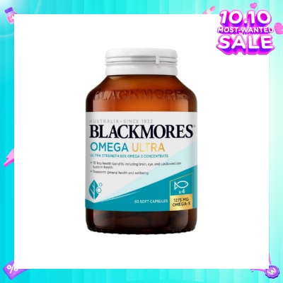 BLACKMORES Ultra Strength 4x Omega Fish Oil Capsule 60s