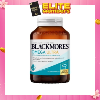 BLACKMORES Ultra Strength 4x Omega Fish Oil Capsule 60s