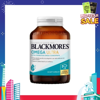 BLACKMORES Ultra Strength 4x Omega Fish Oil Capsule 60s