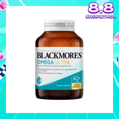 BLACKMORES Ultra Strength 4x Omega Fish Oil Capsule 60s