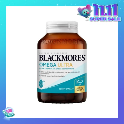 BLACKMORES Ultra Strength 4x Omega Fish Oil Capsule 60s