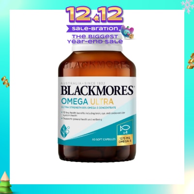 BLACKMORES Ultra Strength 4x Omega Fish Oil Capsule 60s