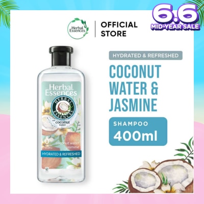 HERBAL ESSENCES Hydrated & Refreshed Shampoo Coconut Water & Jasmine 400ml