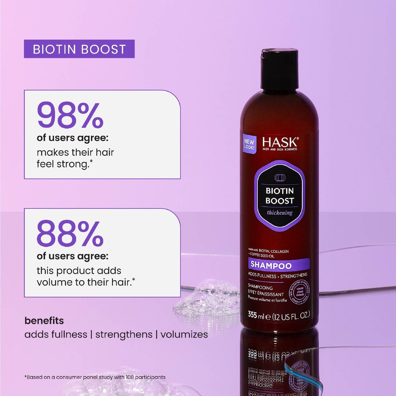 Biotin Boost Thickening Shampoo (To Adds Fullness + Strengthens) 355ml