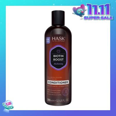 HASK Biotin Boost Thickening Conditioner (Adds Fullness + Strengthens) 355ml