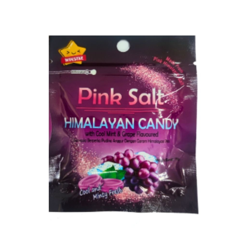Pink Salt Cool Mint & Grape Flavoured Candy 15g