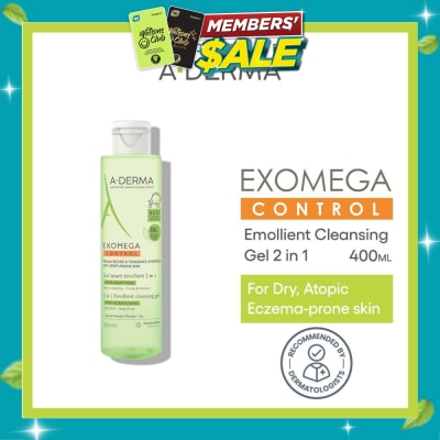 ADERMA Exomega Control Emollient Anti Scratching Cleansing Gel (For Body & Hair) 200ml image