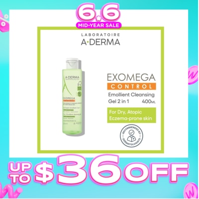 ADERMA - Exomega Control Emollient Anti-Scratching Cleansing Gel (For Body & Hair) 200ml