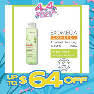 ADERMA - Exomega Control Emollient Anti-Scratching Cleansing Gel (For Body & Hair) 200ml