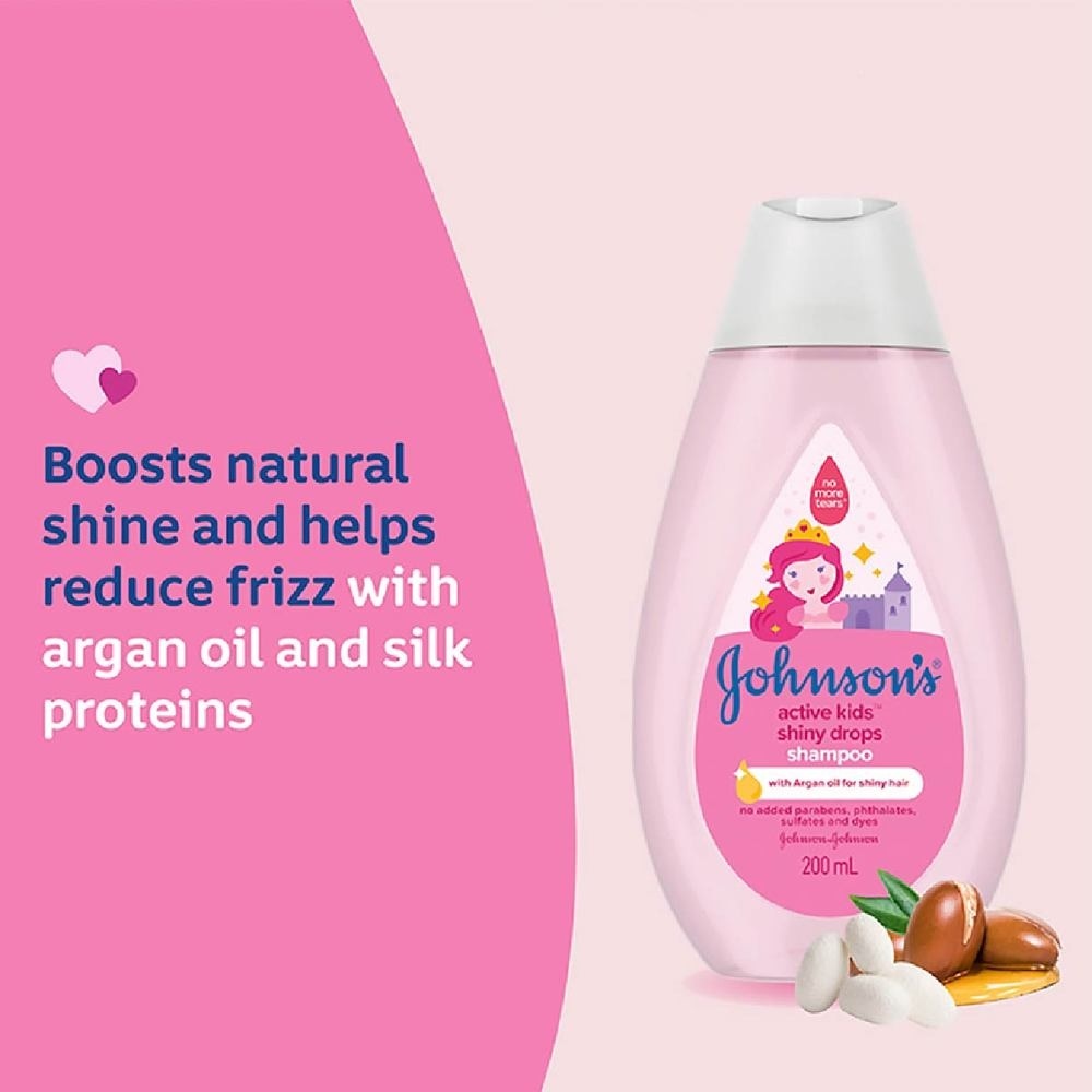 Baby Active Kids Shiny Drops Shampoo With The Power Of Argan Oil (For Silky Smooth Hair) 200ml