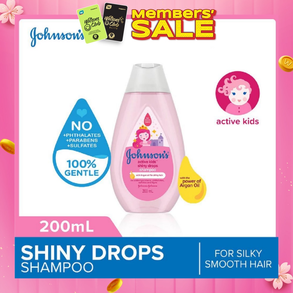Baby Active Kids Shiny Drops Shampoo With The Power Of Argan Oil (For Silky Smooth Hair) 200ml