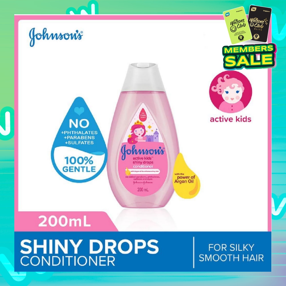Baby Active Kids Shiny Drops Conditioner With The Power Of Argan Oil (For Silky Smooth Hair) 200ml