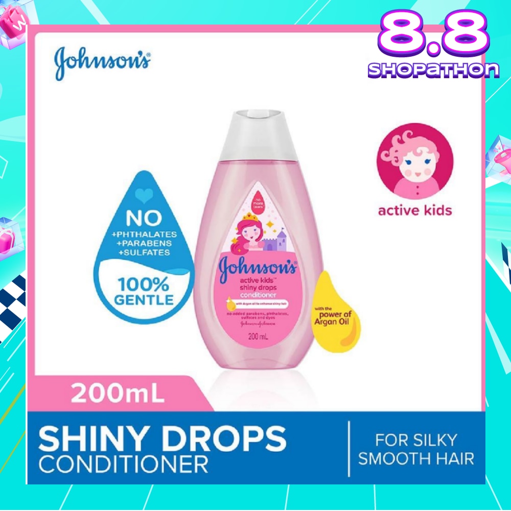 Baby Active Kids Shiny Drops Conditioner With The Power Of Argan Oil (For Silky Smooth Hair) 200ml