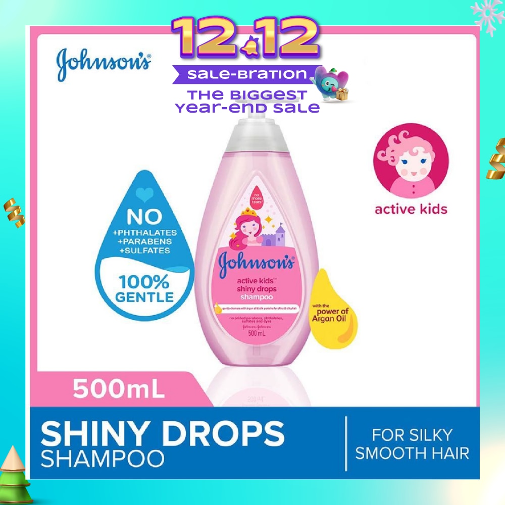 Baby Active Kids Shiny Drops Shampoo With The Power Of Argan Oil (For Silky Smooth Hair) 500ml