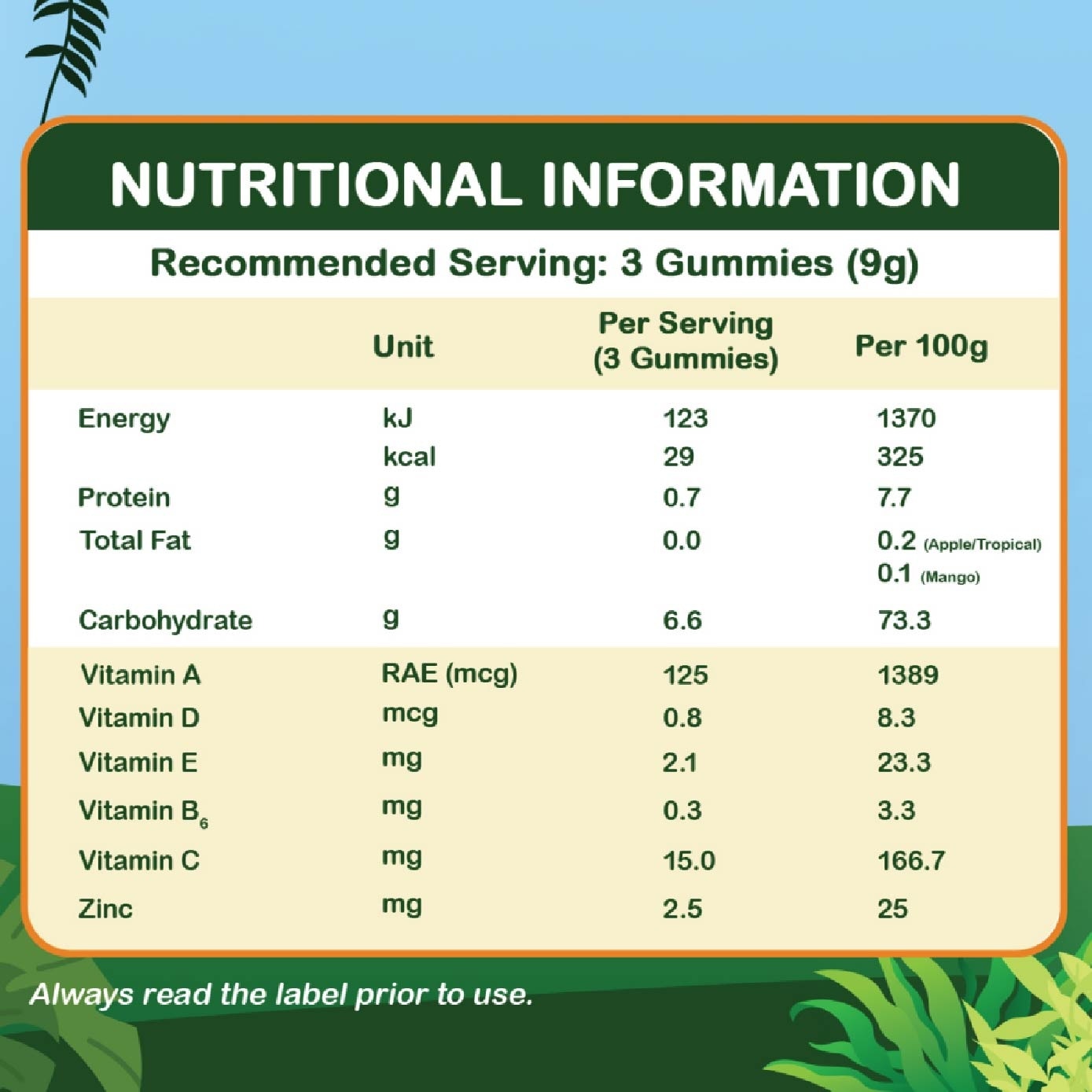 Multivitamins Gummies Apple 60s