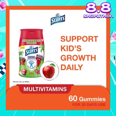 SCOTT'S Multivitamins Gummies Apple 60s