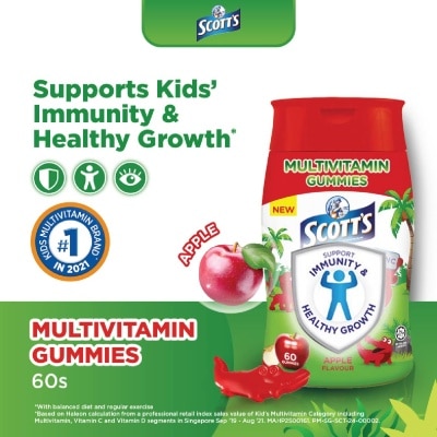 SCOTT'S Multivitamins Gummies Apple 60s