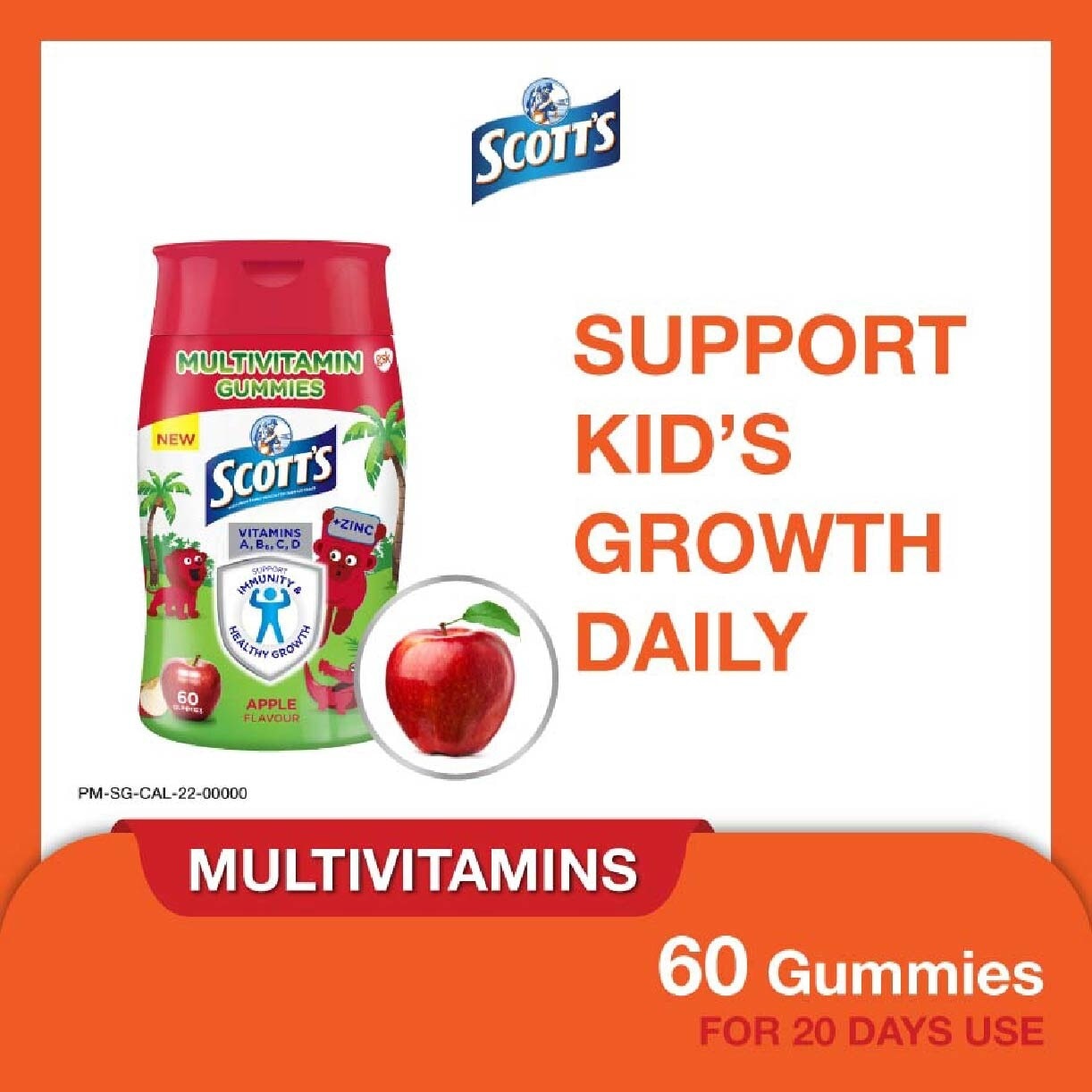 Multivitamins Gummies Apple 60s