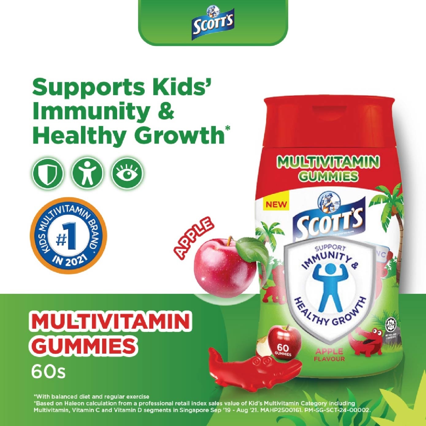 Multivitamins Gummies Apple 60s