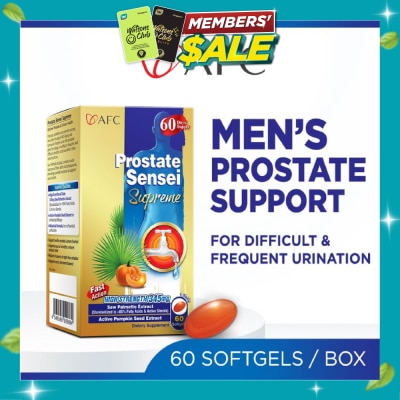 AFC Prostate Sensei Supreme Saw Palmetto Extract Softgel (Prostate & Urinary Support) 60s image