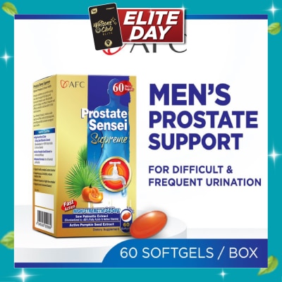 AFC Prostate Sensei Supreme Saw Palmetto Extract Softgel (Prostate & Urinary Support) 60s image