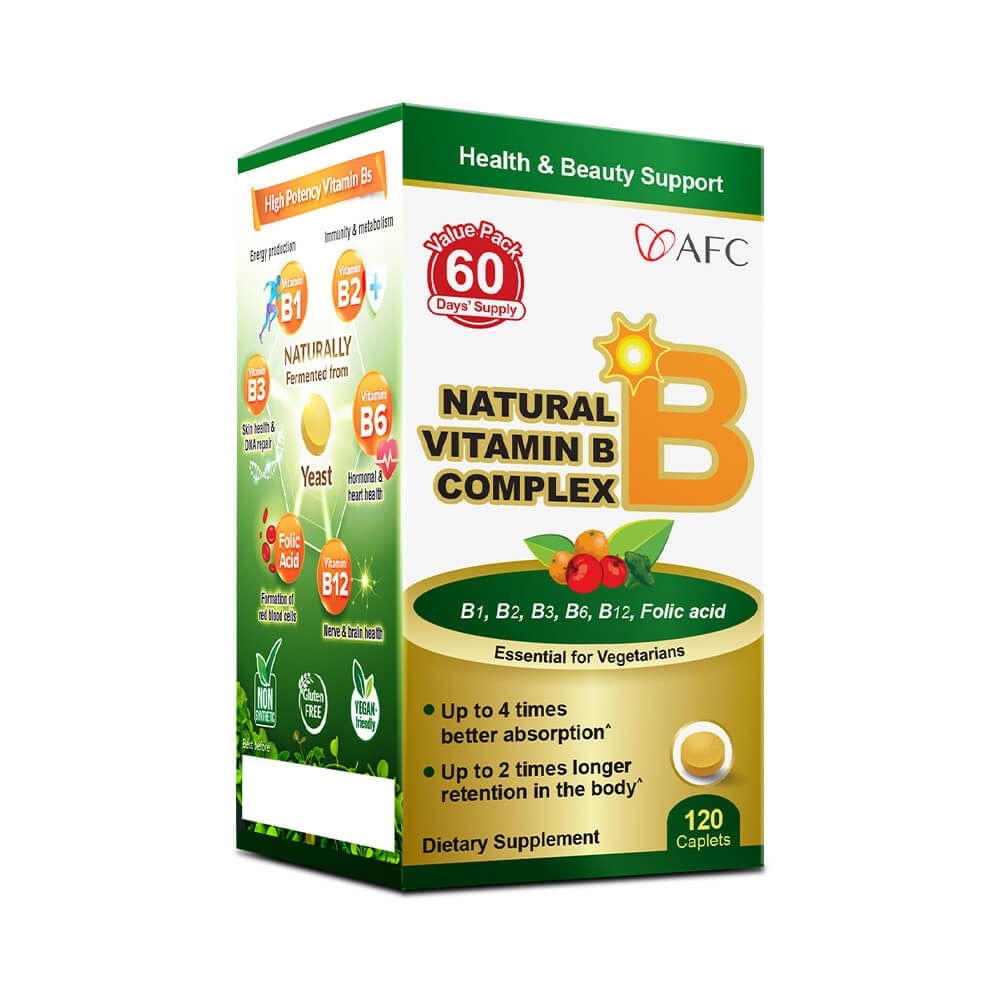 JAPAN Natural Vitamin B Complex Dietary Supplement caplets (Boost Energy, Relieves Fatigue, Healthy Hair, Skin & Nails) 120s