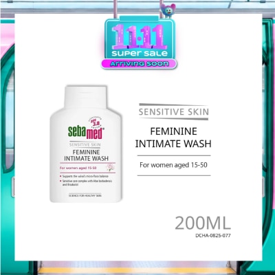SEBAMED Feminine Intimate Wash Sensitive Ph3.8 (Maintains Moisture Balance of the Mucuous Lining) 200ml image