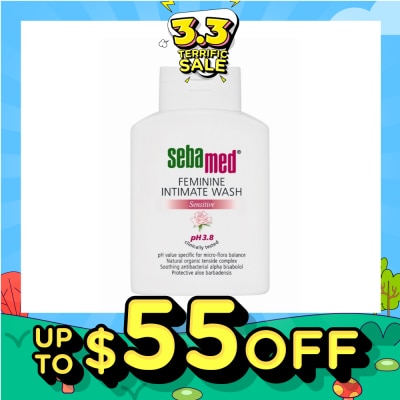 SEBAMED Feminine Intimate Wash Sensitive Ph3.8 (Maintains Moisture Balance of the Mucuous Lining) 200ml