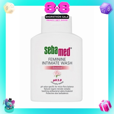 SEBAMED - Feminine Intimate Wash Sensitive Ph3.8 (Maintains Moisture Balance of the Mucuous Lining) 200ml
