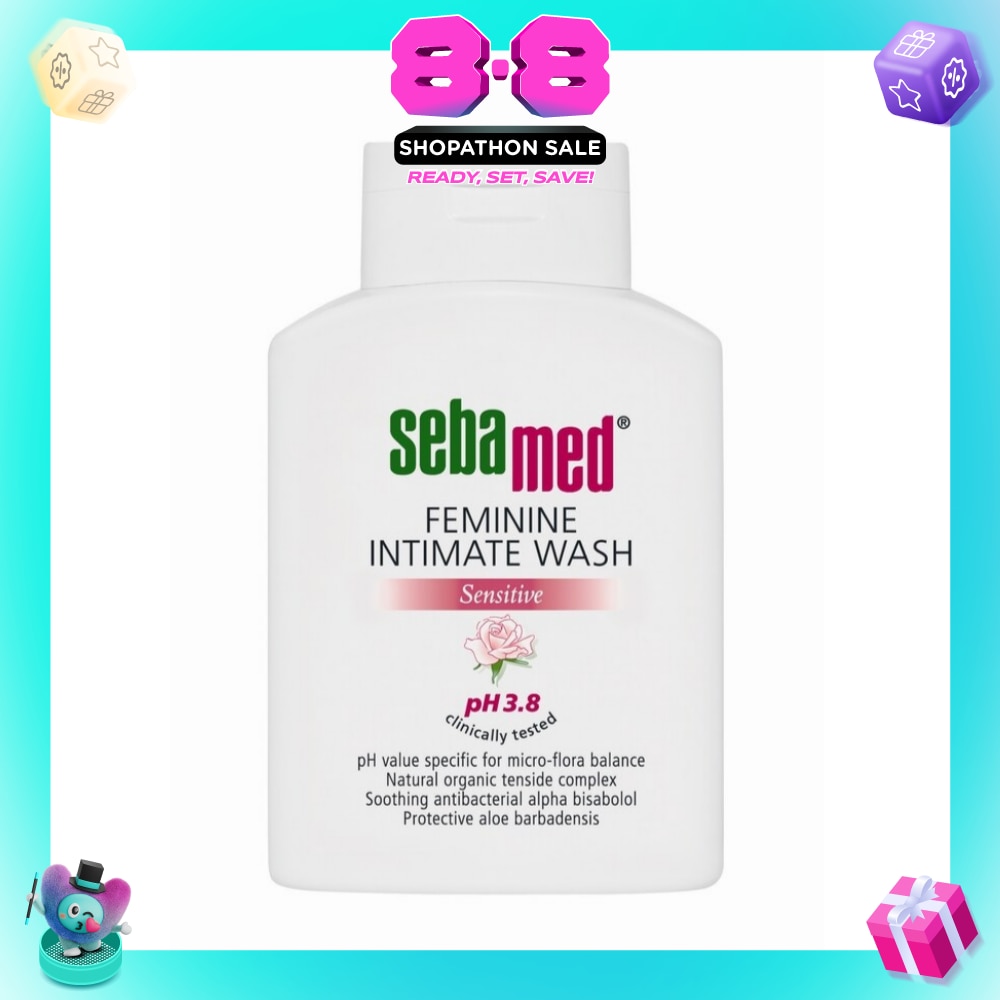 Feminine Intimate Wash Sensitive Ph3.8 (Maintains Moisture Balance of the Mucuous Lining) 200ml