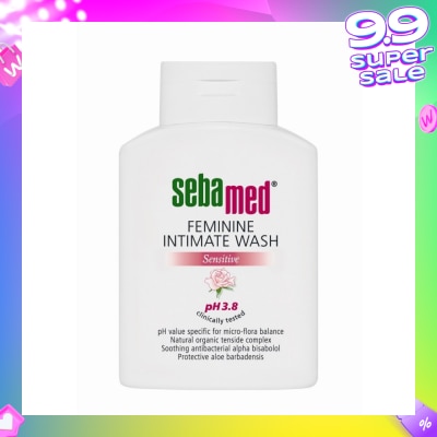 SEBAMED Feminine Intimate Wash Sensitive Ph3.8 (Maintains Moisture Balance of the Mucuous Lining) 200ml