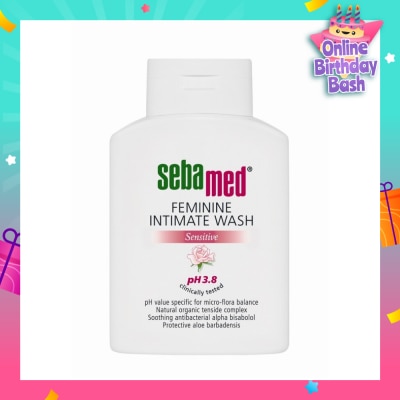 SEBAMED Feminine Intimate Wash Sensitive Ph3.8 (Maintains Moisture Balance of the Mucuous Lining) 200ml