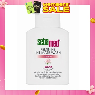 SEBAMED Feminine Intimate Wash Sensitive Ph3.8 (Maintains Moisture Balance of the Mucuous Lining) 200ml