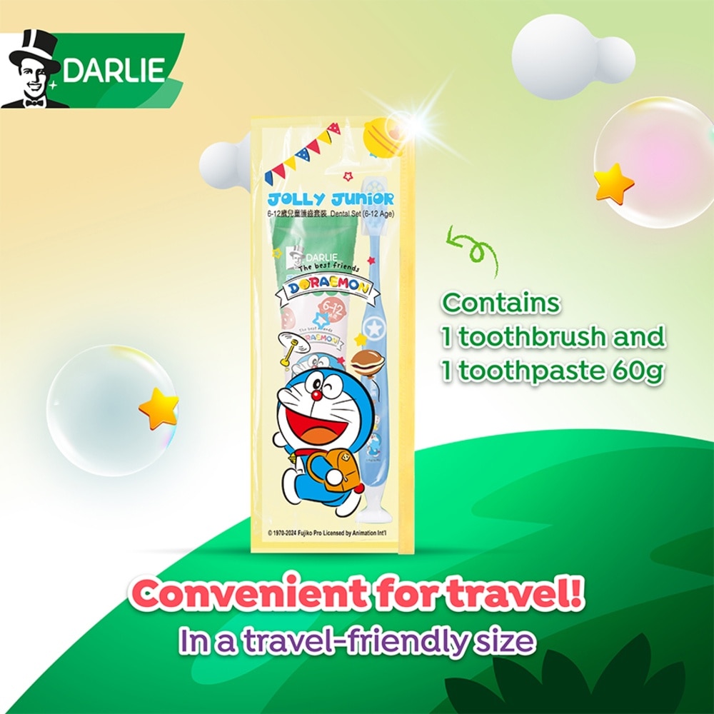 Jolly Junior Kids Travel Kit consists Toothbrush 1s + Toothpaste 60g