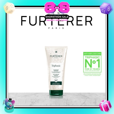 RENE FURTERER - Triphasic Anti-Hair Loss Shampoo With Natural Ginseng Extract & Essential Oils (For Thin/Less Dense Hair) 200ml