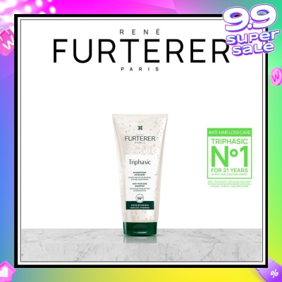 RENE FURTERER Triphasic Anti-Hair Loss Shampoo With Natural Ginseng Extract & Essential Oils (For Thin/Less Dense Hair) 200ml