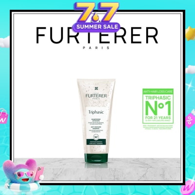 RENE FURTERER - Triphasic Anti-Hair Loss Shampoo With Natural Ginseng Extract & Essential Oils (For Thin/Less Dense Hair) 200ml