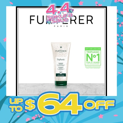 RENE FURTERER - Triphasic Anti-Hair Loss Shampoo With Natural Ginseng Extract & Essential Oils (For Thin/Less Dense Hair) 200ml