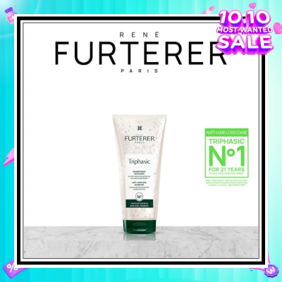 RENE FURTERER Triphasic Anti-Hair Loss Shampoo With Natural Ginseng Extract & Essential Oils (For Thin/Less Dense Hair) 200ml
