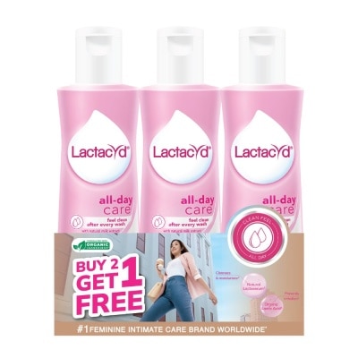 LACTACYD All-Day Care With Natural Milk Extract Feminine Wash Triple Pack 250ml x 3s