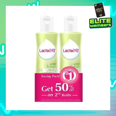 LACTACYD Lactacyd Odor Fresh Feminine Wash 250ml Twinpack (Block Odor for 24hrs)