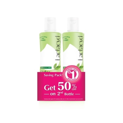 LACTACYD - Lactacyd Odor Fresh Feminine Wash 250ml Twinpack (Block Odor for 24hrs)