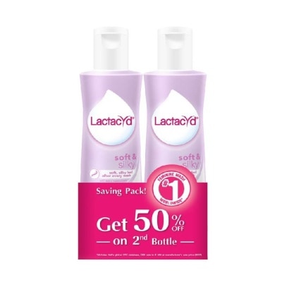 LACTACYD Soft & Silky with Extra Moisturizer Feminine Wash 250ml Twinpack